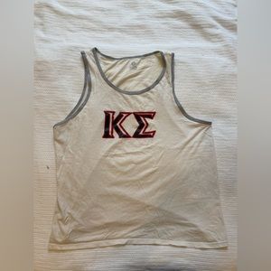 Custom Ink white tank.